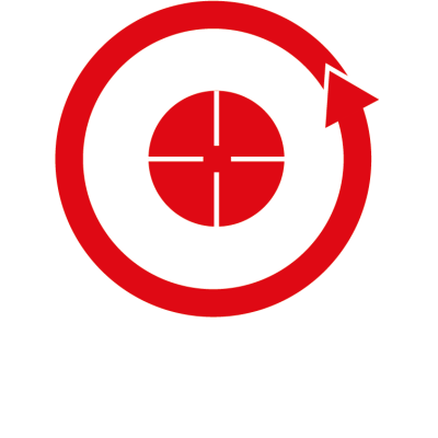 Logo Contorno Blanco y Letras blancas